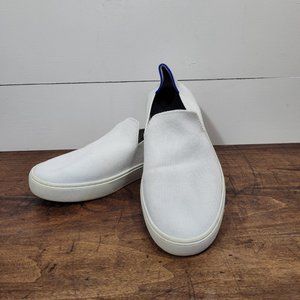 Rothy's The Sneaker White Knit Slip-on Shoe Women's sz 9